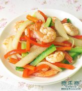 秋季减肥营养食谱：黄瓜炒虾仁